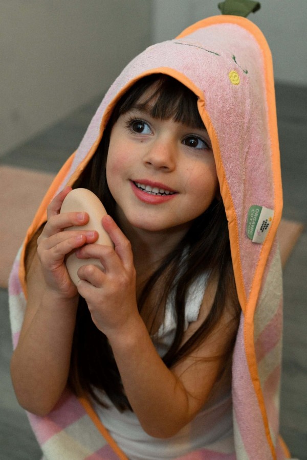 Ręcznik z kapturem - Mandy Mandarine / the cotton cloud