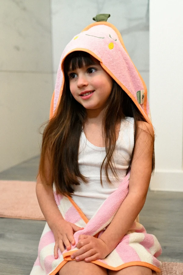 Ręcznik z kapturem - Mandy Mandarine / the cotton cloud