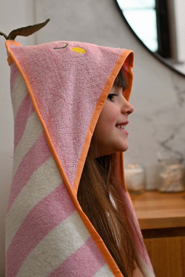 Ręcznik z kapturem - Mandy Mandarine / the cotton cloud