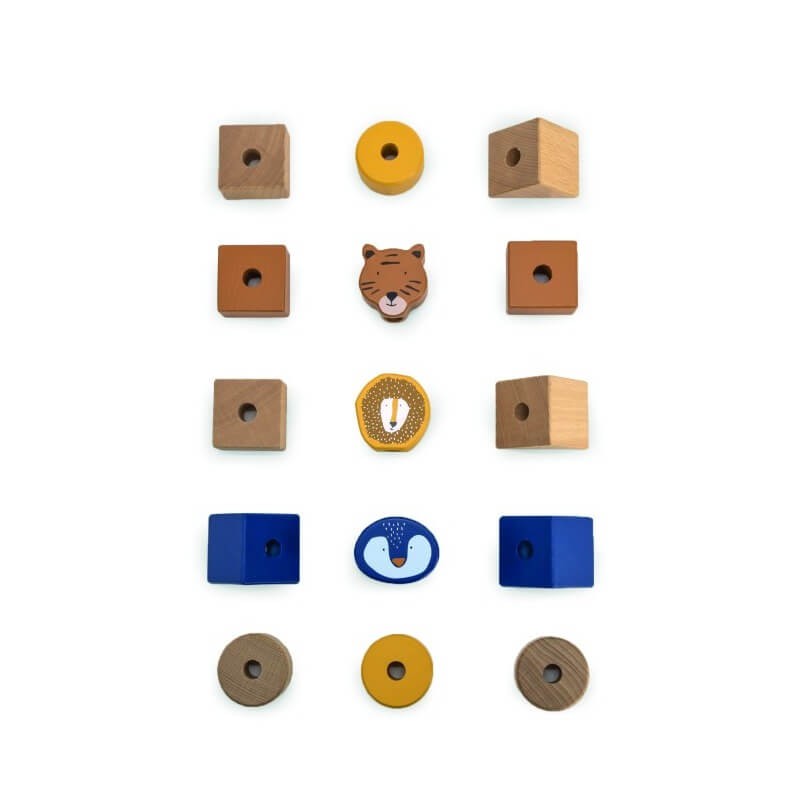 Animals Drewniane klocki - nowa wersja / Trixie