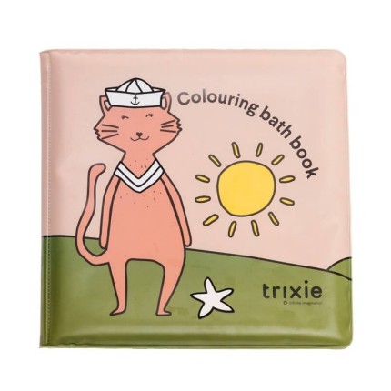 Kąpielowa książeczka do kolorowania - Kot i przyjaciele / Trixie 