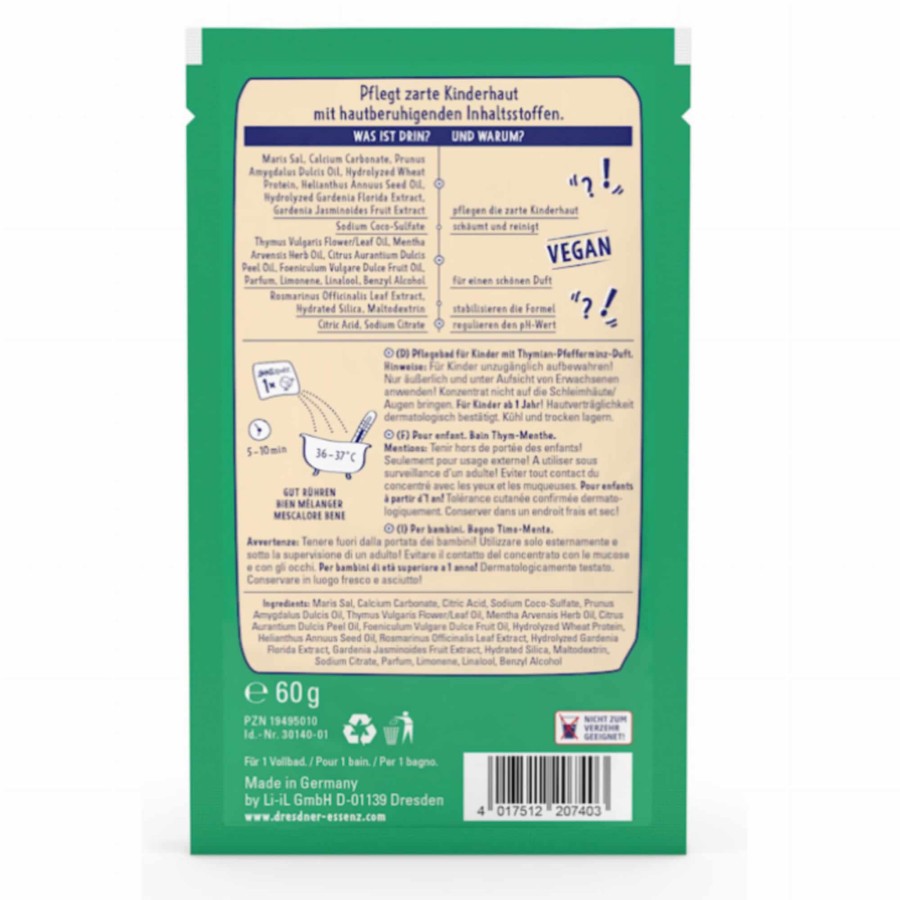 Bądź zdrów! Prozdrowotna sól do kąpieli dla najmłodszych, 60 g / Dresdner Essenz