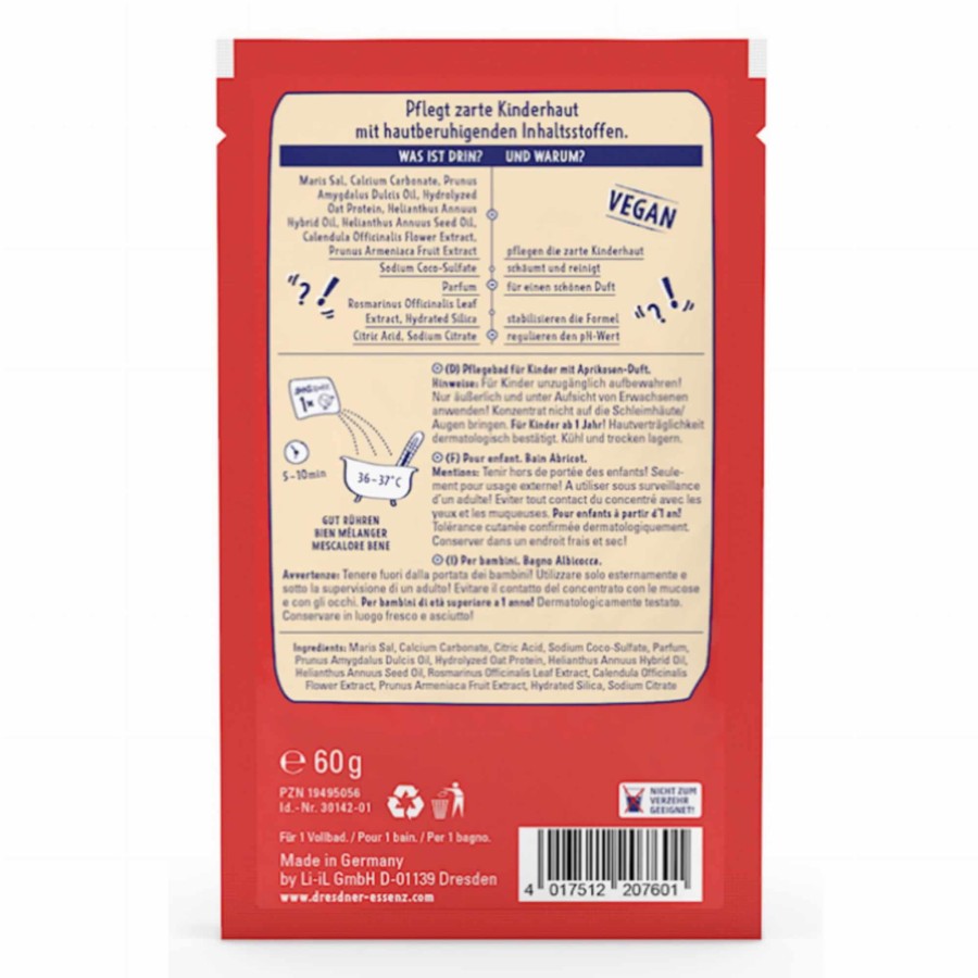 CZUŁA KĄPIEL - sól do kąpieli dla wrażliwych dzieci, 60 g / Dresdner Essenz