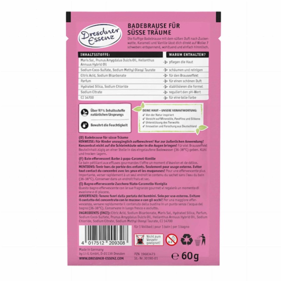FLUFFY CANDY DREAM - pianka do kąpieli, 60g  / Dresdner Essenz