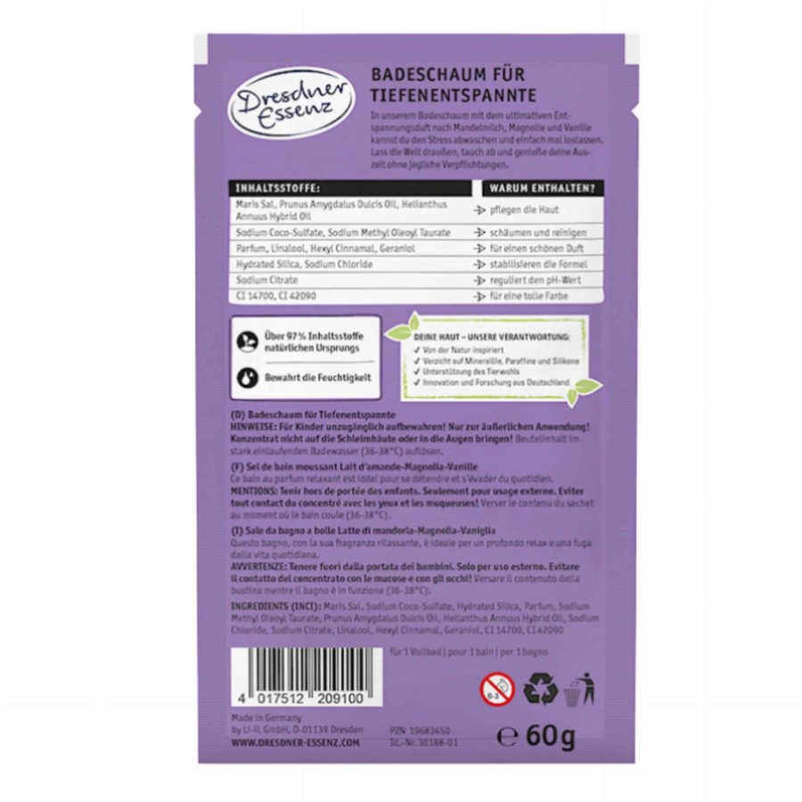 NIE, NIE DZISIAJ! - pianka do kąpieli, 60g  / Dresdner Essenz