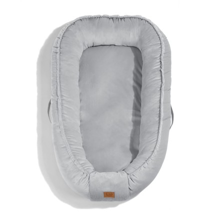 Kokon niemowlęcy BEST NEST VELVET PURE - DARK GREY / La Millou