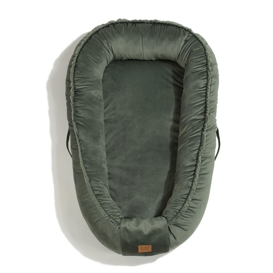 Kokon niemowlęcy BEST NEST VELVET PURE - KHAKI / La Millou