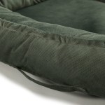 Kokon niemowlęcy BEST NEST VELVET PURE - KHAKI / La Millou