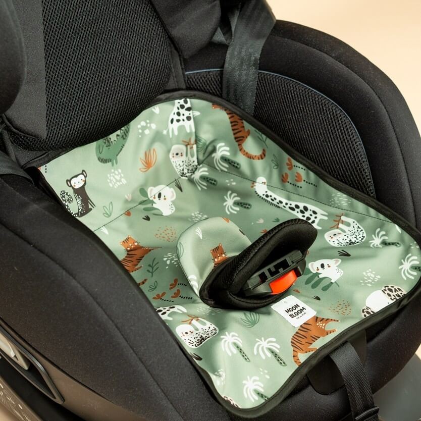 Wodoodporna podkładka do fotelika Safari / Moon Bloom