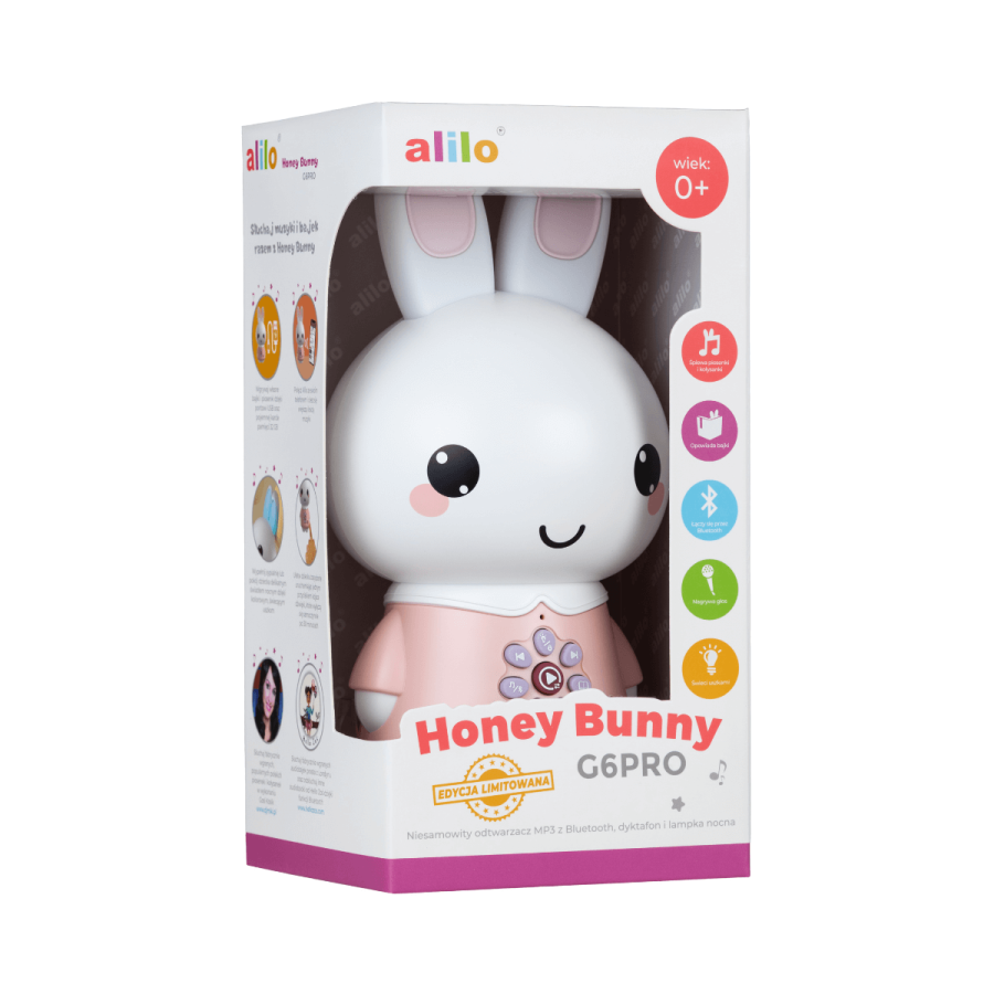 Króliczek Honey Bunny G6PRO - pudrowy róż / Alilo