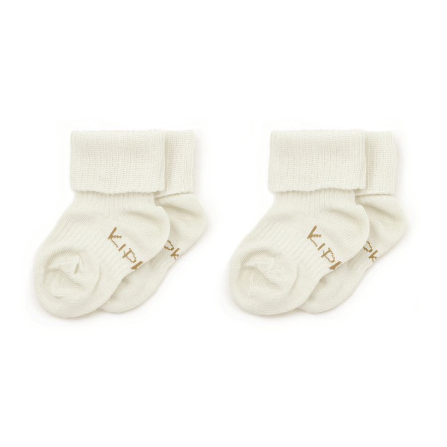 Skarpetki niemowlęce Stay-on-Socks, Off White / KipKep