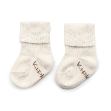 Skarpetki dla noworodków i wcześniaków Stay-on-Socks Newborn, Off White / KipKep