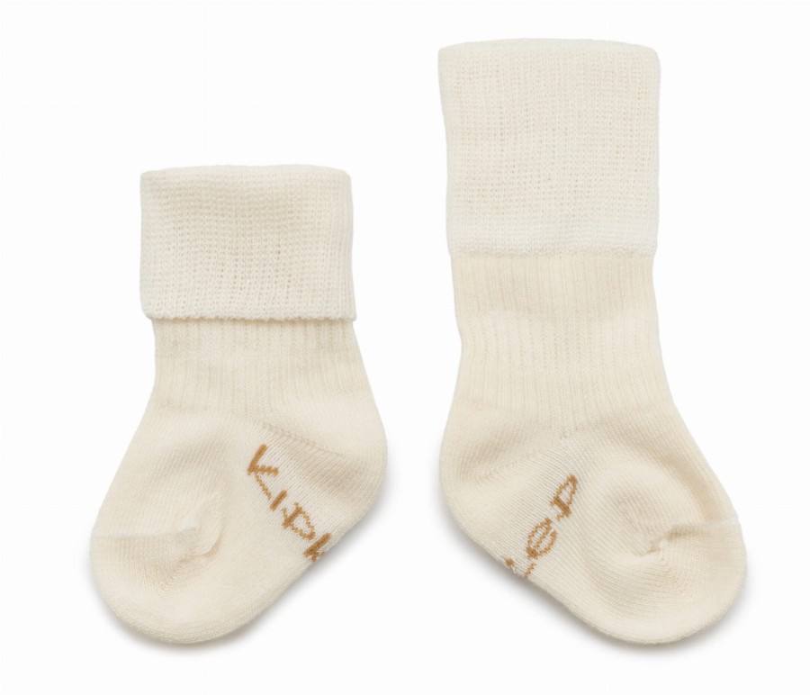 Skarpetki dla noworodków Stay-on-Socks Newborn, Off White / KipKep
