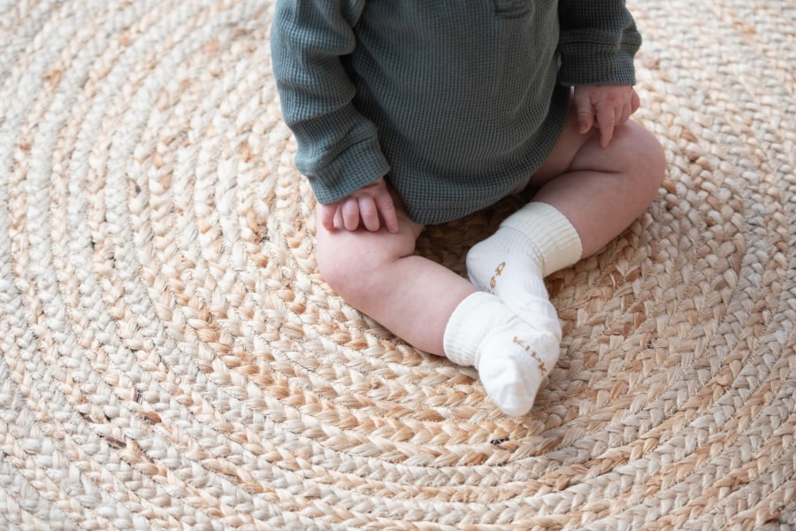 Skarpetki niemowlęce Stay-on-Socks, Off White / KipKep