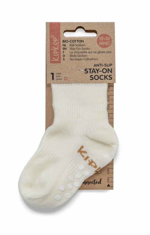 Skarpetki z antypoślizgiem Stay-on-Socks Antislip, Off White / KipKep