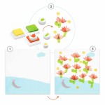 Zestaw artystyczny malowanie stempelkami KWIATY 3+ / Djeco