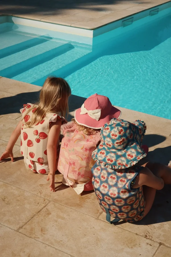 Kamizelka neoprenowa do nauki pływania Ellis - cherry bow blue / Konges slojd