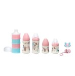 Zestaw startowy - wyprawka dla noworodka| różowy dziewczynka / Suavinex