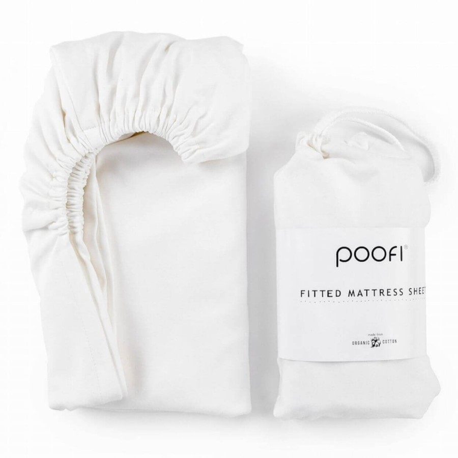 II GATUNEK: Prześcieradło Organic&Color ŚMIETANKA, 140 x 70 cm / POOFI