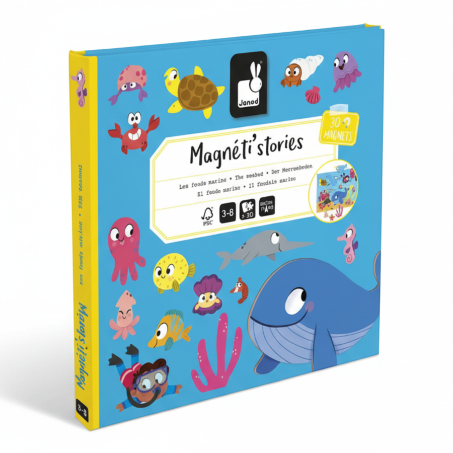 Magnetyczna układanka Magneti'stories Podwodny świat 3+ / Janod