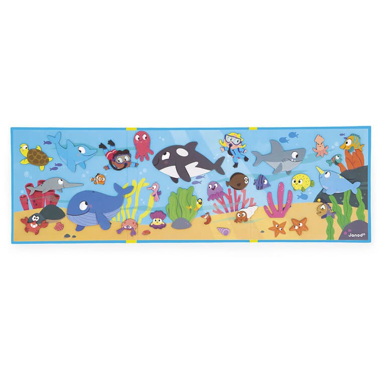 Magnetyczna układanka Magneti'stories Podwodny świat 3+ / Janod