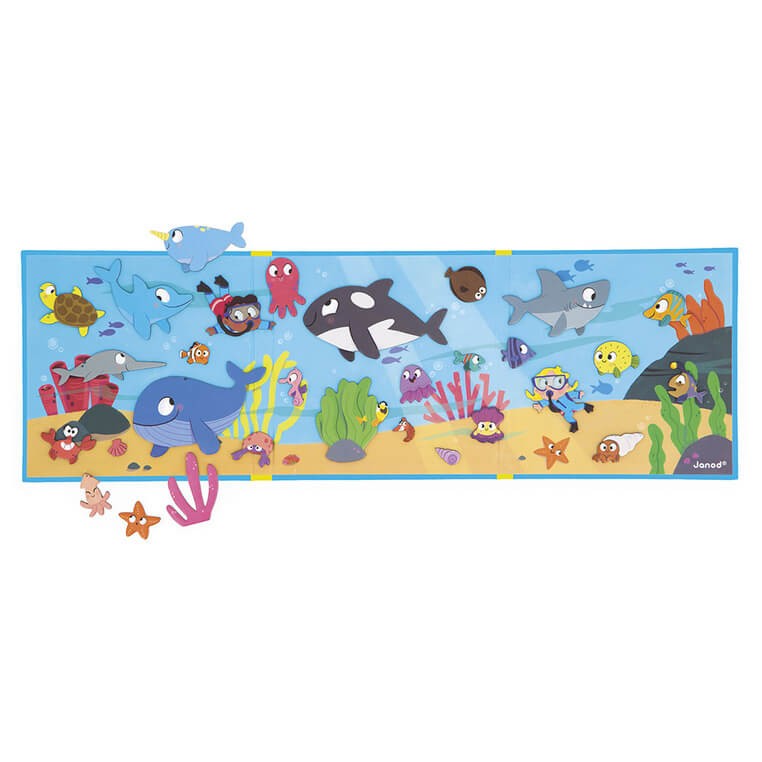Magnetyczna układanka Magneti'stories Podwodny świat 3+ / Janod