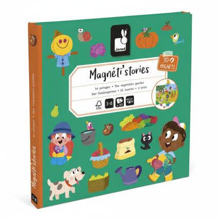 Magnetyczna układanka Magneti'stories W ogródku 3+ / Janod