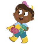 Magnetyczna układanka Magneti'stories W ogródku 3+ / Janod