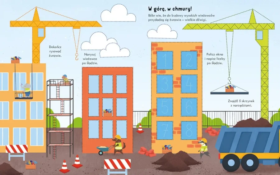 Rysowanki - zmazywanki. Bóbr budowniczy / Wilga