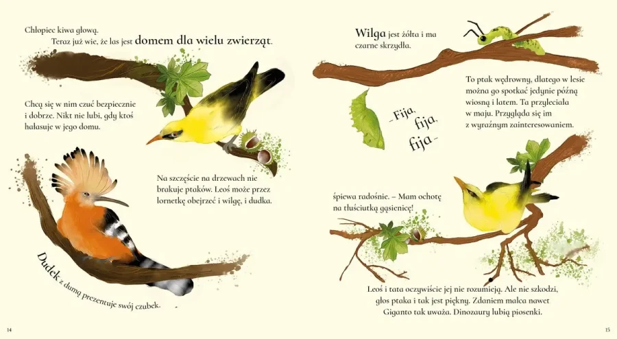 Leoś Sosenka obserwuje las / Wydawnictwo Wilga