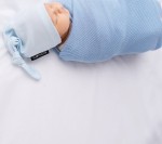 Lekki, dzianinowy kocyk - mgiełka Niebieski / Lullalove