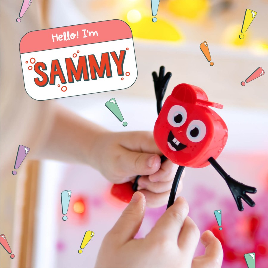 Postać do kąpieli Sammy - zestaw z dwiema kostkami sensorycznymi świecącymi w wodzie / Glo Pals