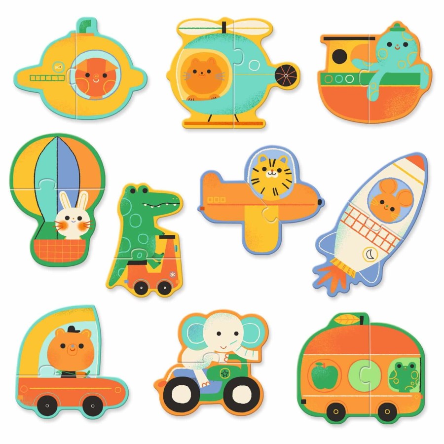 Puzzle duo POJAZDY / Djeco