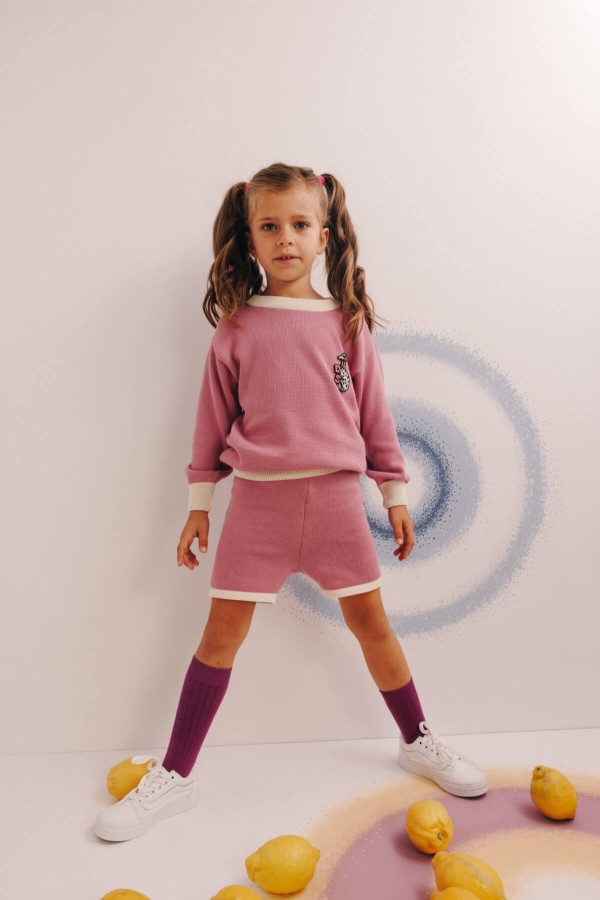 Sweter - dalmatyńczyk różowy / Dear Sophie