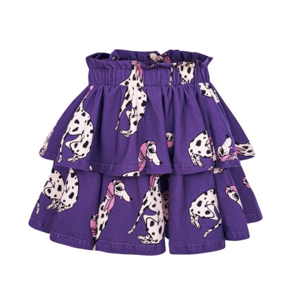 Spódnica Falbany - dalmatyńczyk śliwkowy / Dear Sophie