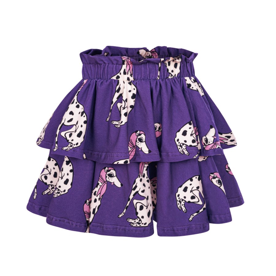 Spódnica Falbany - dalmatyńczyk śliwkowy / Dear Sophie