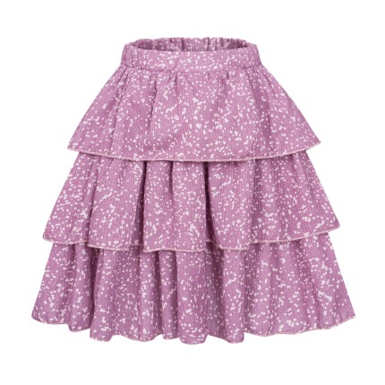 Długa Spódnica Fale - ciapki różowe / Dear Sophie