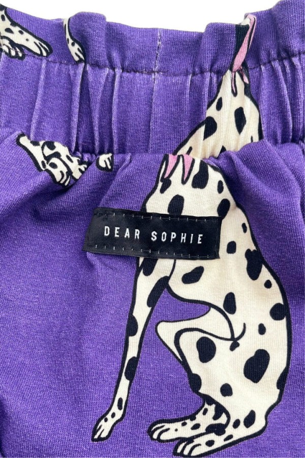 Spódnica Falbany - dalmatyńczyk śliwkowy / Dear Sophie