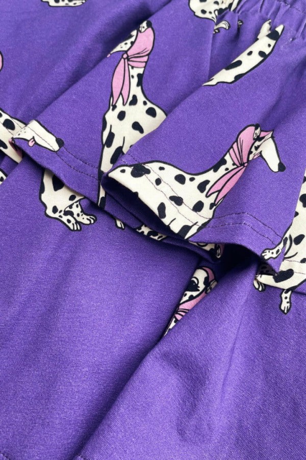 Spódnica Falbany - dalmatyńczyk śliwkowy / Dear Sophie