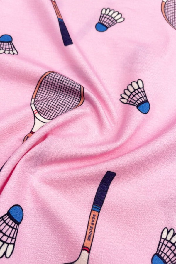 Koszulka ze skrzydełkami - tenis różowy / Dear Sophie