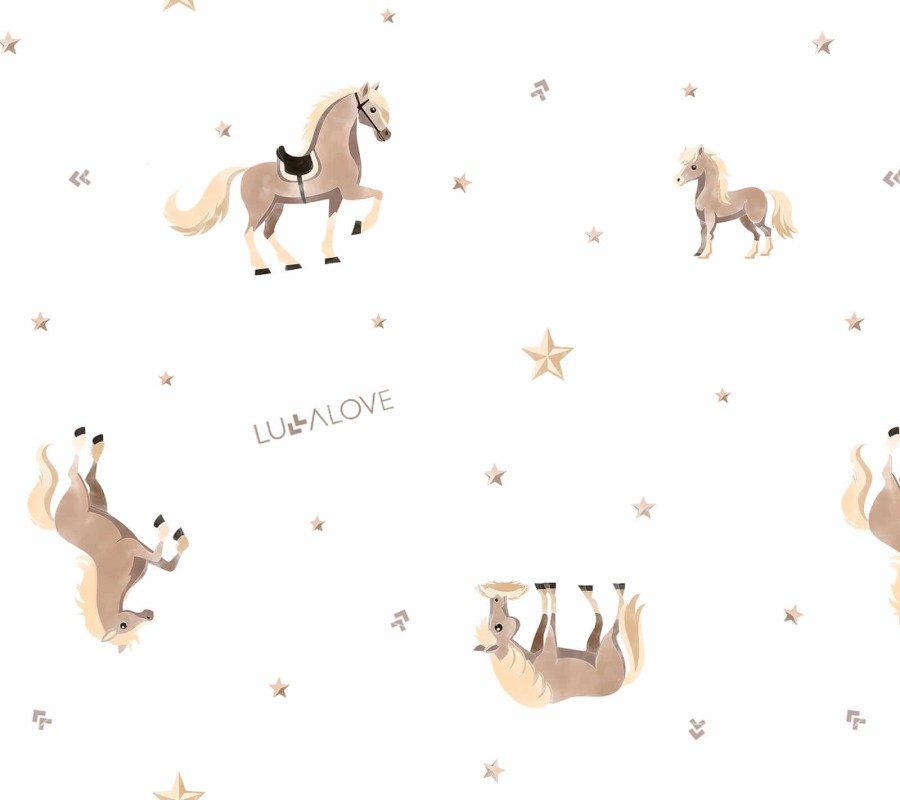 Konie - otulacz muślinowy 100x100cm / Lullalove