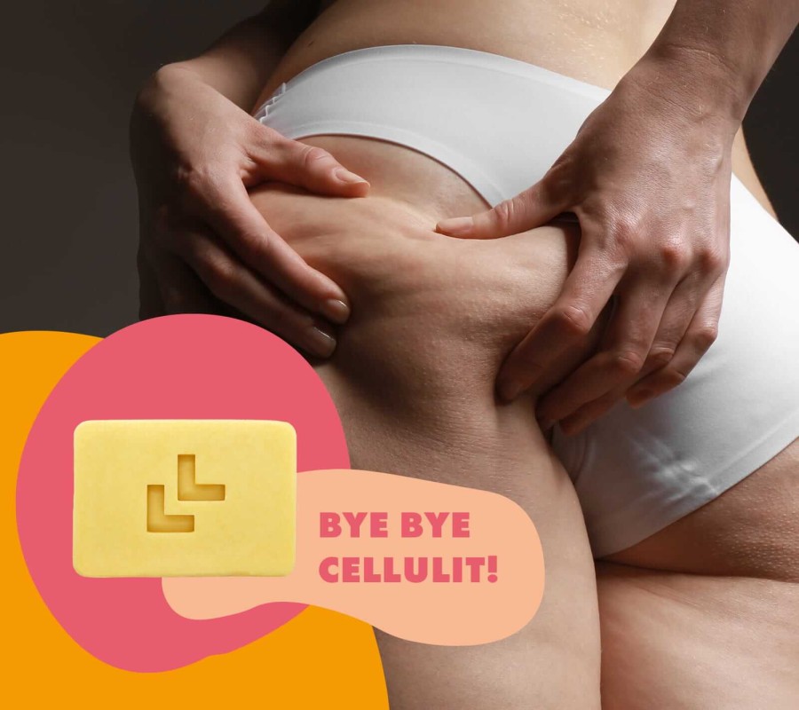 Antycellulitowa kostka do masażu ciała - mocne działanie, 70g / Lullalove