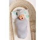 Lekki, dzianinowy kocyk - mgiełka Szary / Lullalove