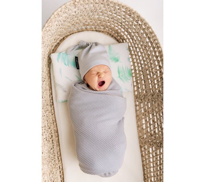 Lekki, dzianinowy kocyk - mgiełka Szary / Lullalove