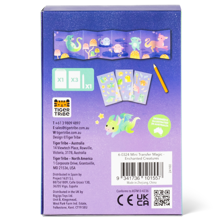 Zestaw z folią transferową - Zaczarowane Stworzenia / Tiger Tribe