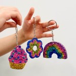 Zestaw kreatywny - Brokatowe Breloczki / Tiger Tribe