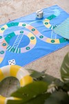 Dwustronny ręcznik plażowy PlayTowels - Snakes & Ladders / QUUT