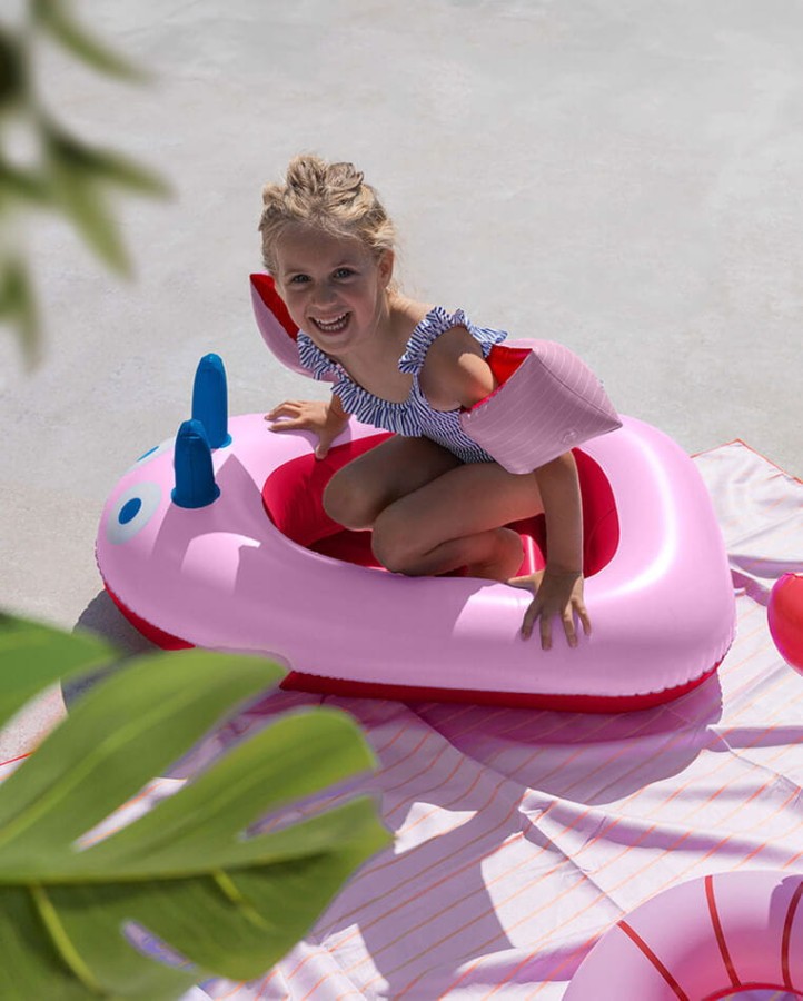 Dmuchany ponton do pływania dla dzieci Cherry Red / QUUT