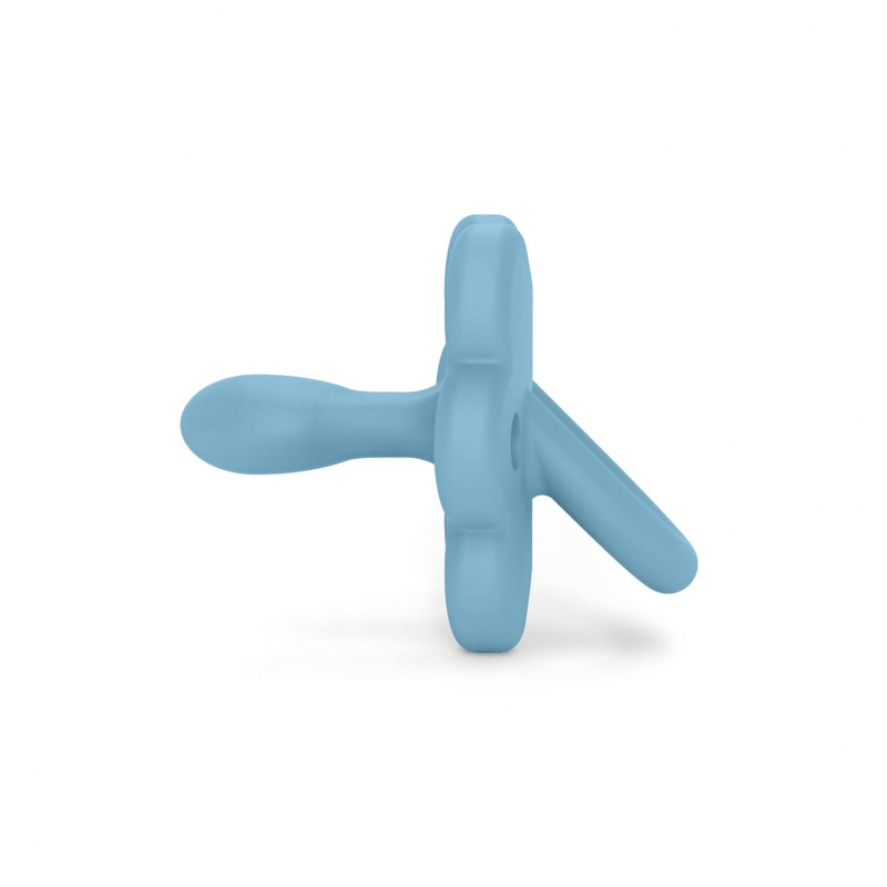 Smoczek 100% silikonowy fizjologiczny SX Pro Colour Essence Motylek - niebieski / Suavinex