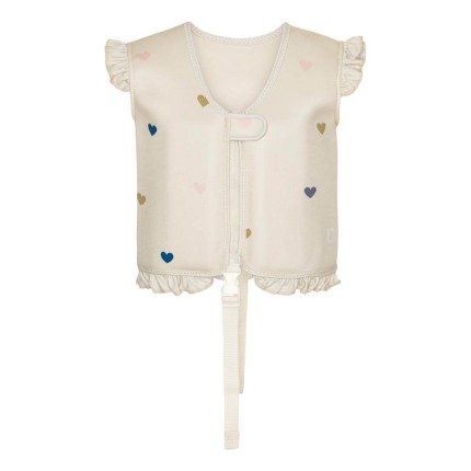 Kamizelka do pływania Neo Frill Milk Hearts / Vanilla Copenhagen